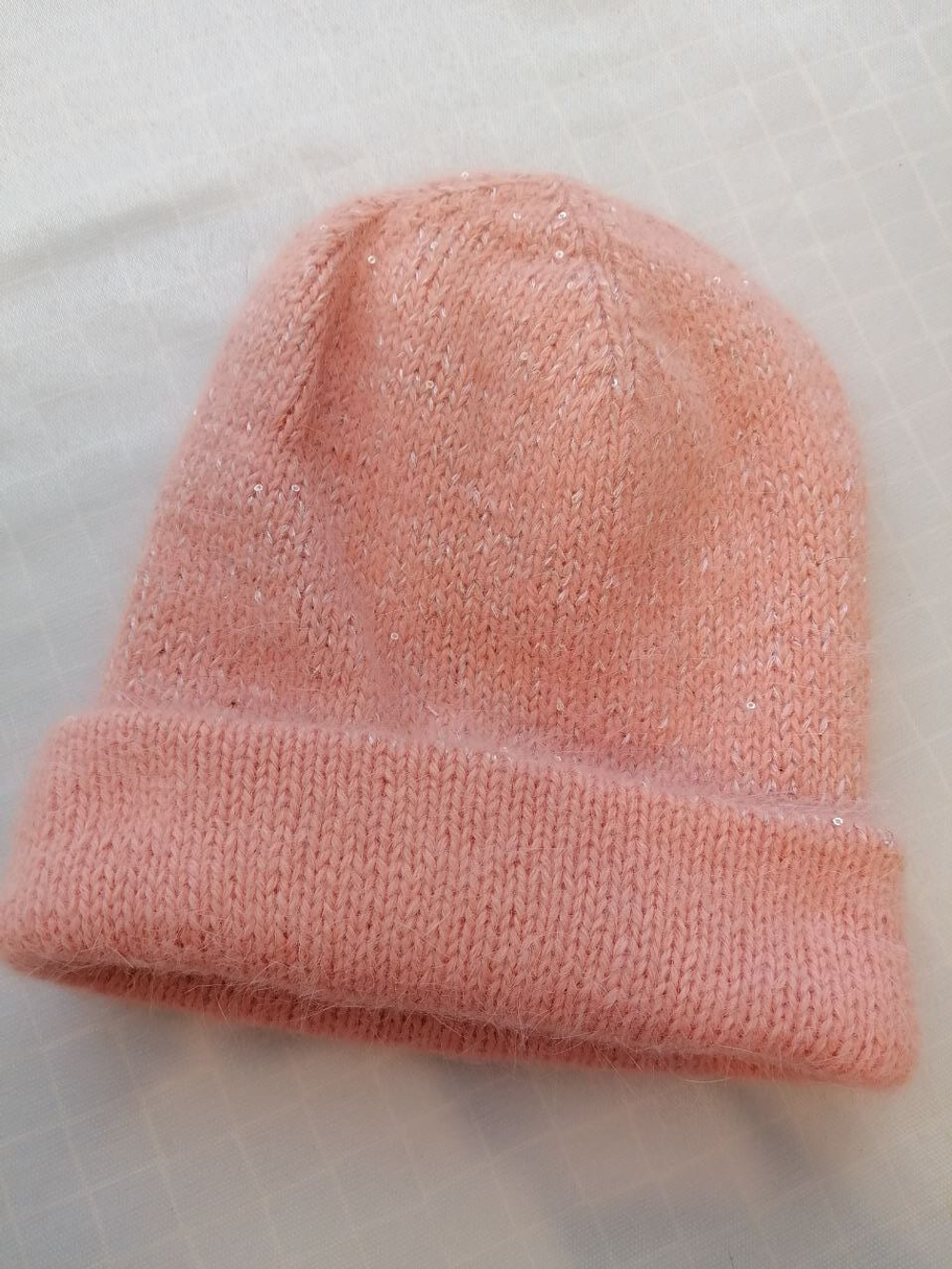 Шапка бини вязанная женская