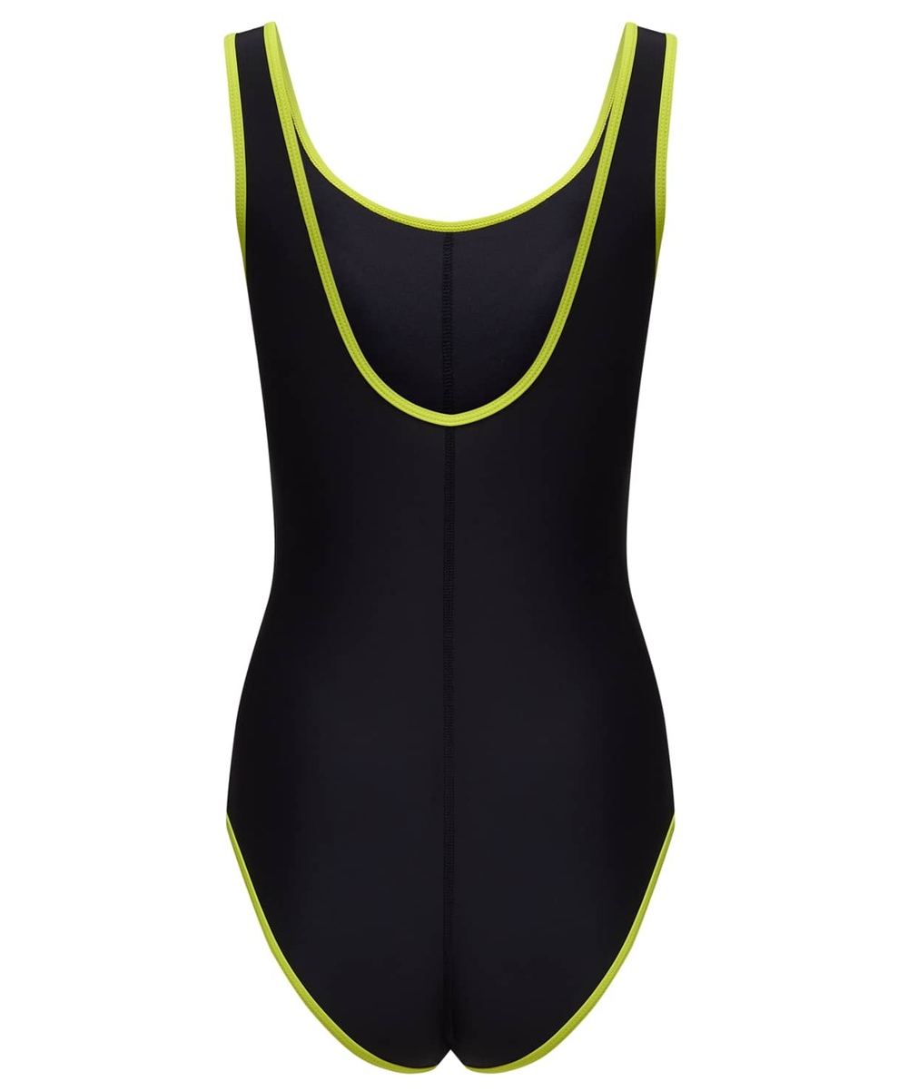 Купальник для плавания Edge Black/Lime, полиамид