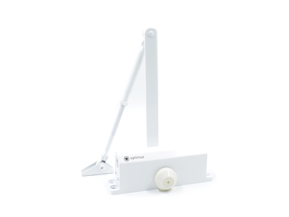 Дверной доводчик Optimus DC-85 (белый) V.1