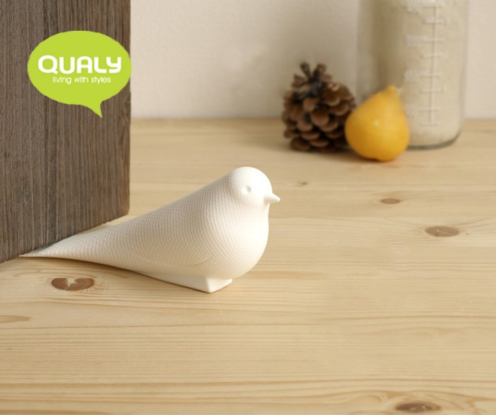 Подпорка для двери dove белая