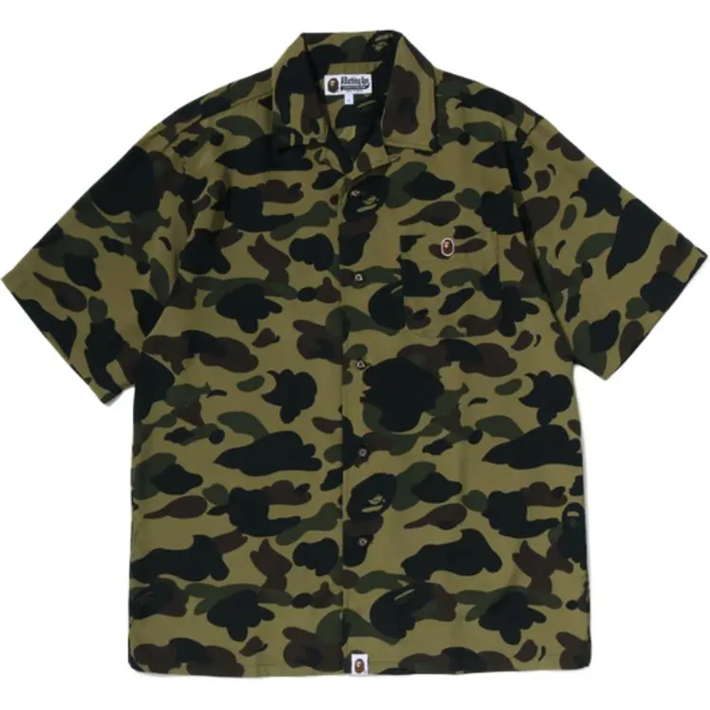 A Bathing Ape Bathing Ape 1st Camo Shirts Camouflage Pattern Moderate Polyester Summer 0zxsrm007321q
