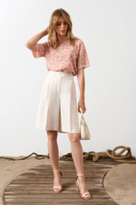 23009 Джемпер женский (розовый принт)