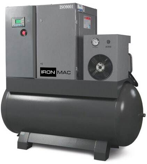 Винтовой компрессор IRONMAC IC 20/10 DF VSD 500L