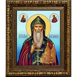 Олег Брянский Святой благоверный князь. Икона на холсте.