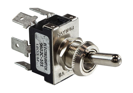 Тумблер трехпозиционный ON-OFF-ON 12В/5А 6P