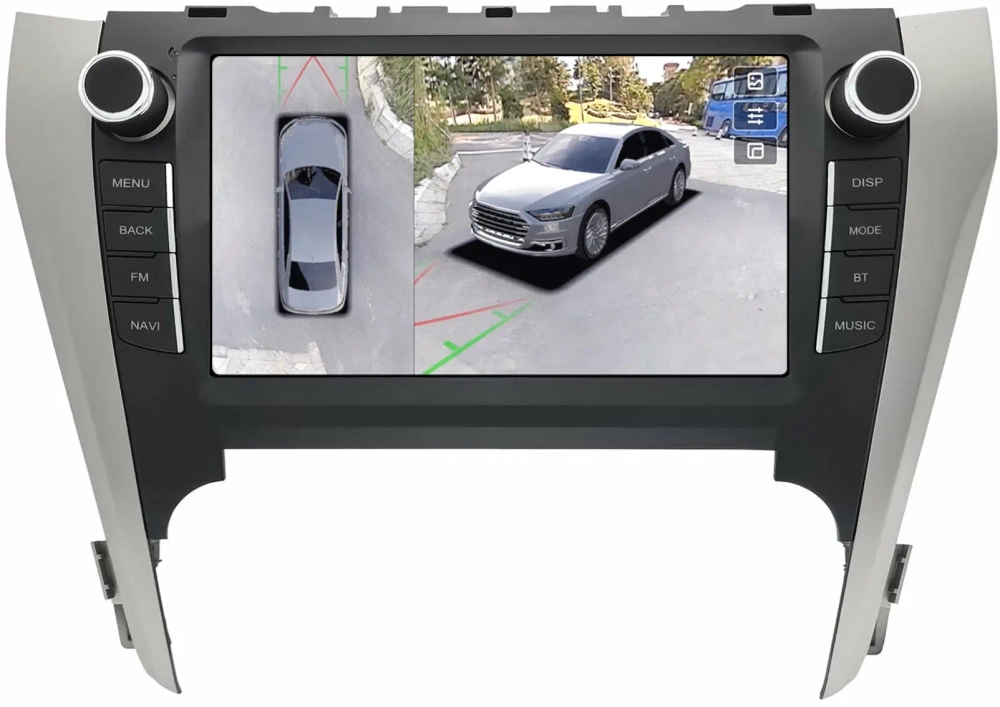 Магнитола Toyota Camry 50 2011-2014 (рамка с крутилками и кнопками) - Teyes CC3-2K-360 на Android 10, 2K QLED, 6Гб+128Гб, CarPlay, 4G SIM-слот, 4 камеры в комплекте