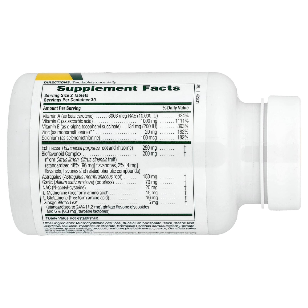 NaturesPlus, Commando® 2000, 60 таблеток