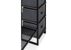 Готовая прихожая Берли дуб рошелье / черный матовый