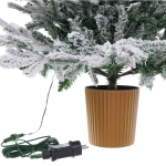 Ёлка в горшке «Лесное сияние» 90 см, резина (175 веток) 100 ламп LED