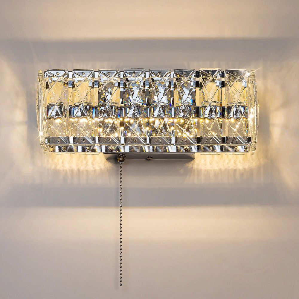 Citilux PALANT CL325312 LED Бра хрустальное с выключателем Хром