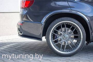 Сплиттеры бампера заднего боковые для BMW X5 E70 M-Pack (10-13)