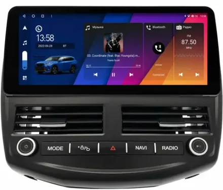 Магнитола для Ford Focus 3 2011-2019 - Canbox H-Line 3053 монитор 12.3" QLED в стиле BMW на Android 10, ТОП-процессор, CarPlay, 4G SIM-слот