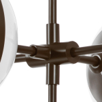 813197 Люстра GLOBO 9х40W E14 умбра/белый