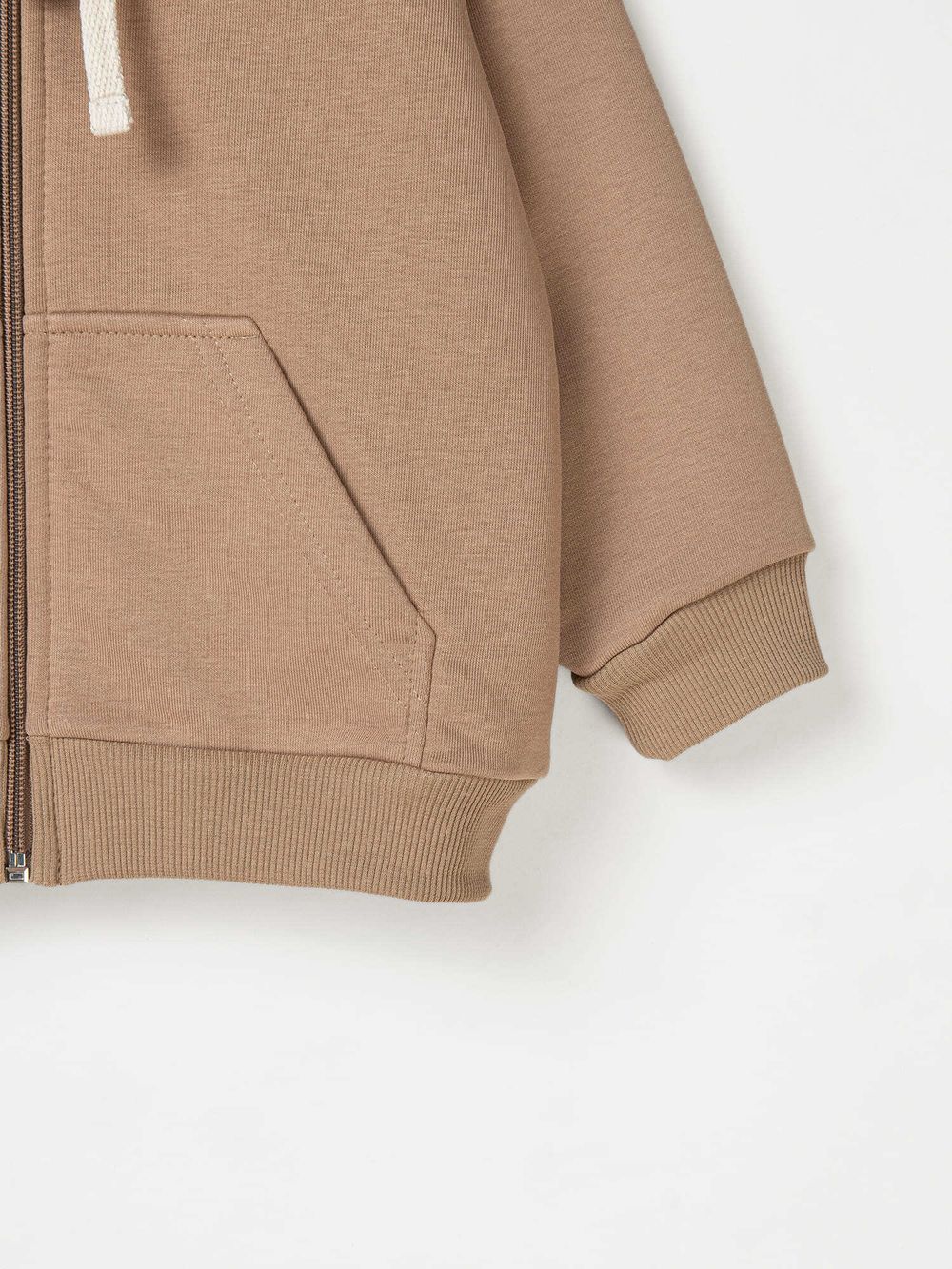 Толстовка с ушками на капюшоне "Орех" утепленная без начеса