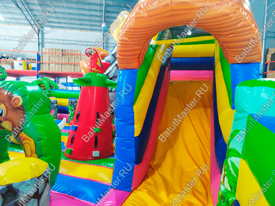 Надувной батут "В гостях у зебры"