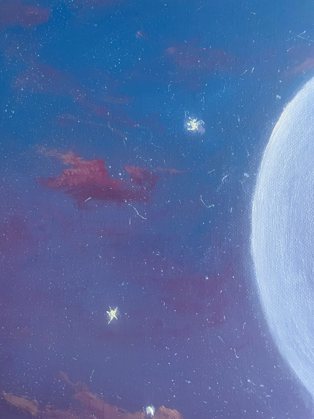 Картина маслом на холсте "Искатель" 75х75 см. Деревянный подрамник. Художник Наталия Осадчук