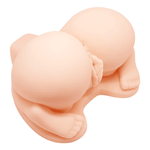 Реалистичная попка 20,5х21х12см с 2 любовными тоннелями и вибрацией Baile Crazy Bull BM-009115Z-1