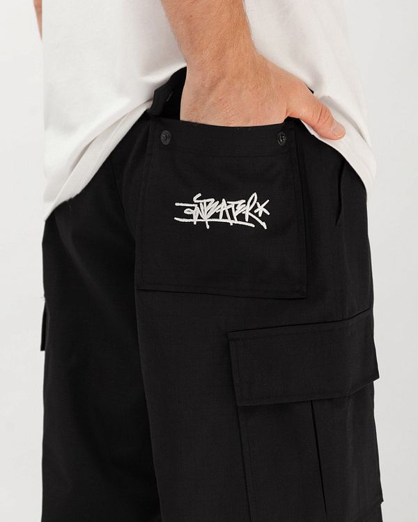 Брюки WideCargo Черные - фото 5