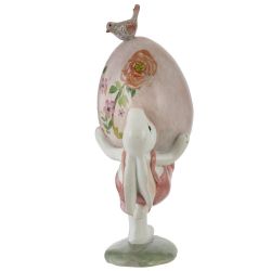 GAEM Фигурка декоративная "Заяц с яйцом", L11 W7,5 H20 см