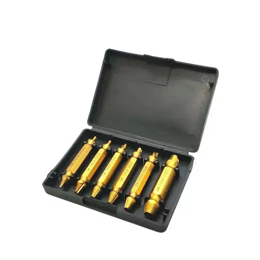 Удаление саморезов, поврежденные винты, удалитель болтов, подарок мужчине,6 шт,золотистые