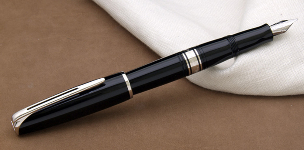 Перьевая ручка Waterman Charleston, цвет: Black/CT, перо: F (13011 F)