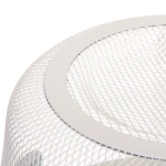 Корзина для хранения металлическая с деревянной ручкой «ФАРГО», цвет белый, 26*18см (лейбл Селфи)