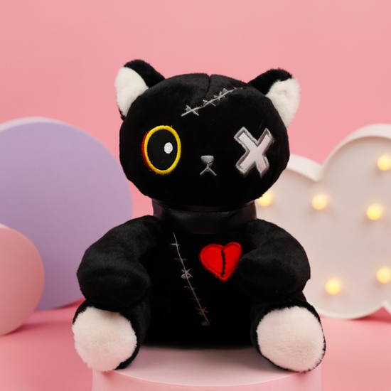 Мягкая игрушка Cat Dark, черный 25 см