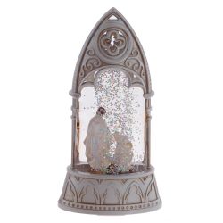 GAEM Фигурка декор в стекл шаре "Рождество" (подсвет, AAAх2 н/п) L8 W4 H16 см