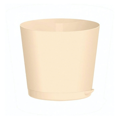 Горшок для цветов "Oregano" D200 мм, 4л с прикорневым поливом (светло-бежевый)