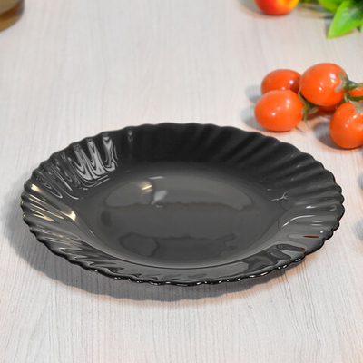 Тарелка десертная 19см Black волна