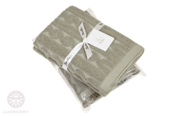 Элитные полотенца махровые Imperio оливковые от Luxberry Португалия