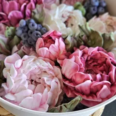 Зефир в шляпной коробке «Пионы» / 25см