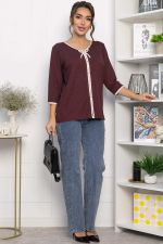 Блуза трикотажная Вишенка (ягодная) Б14258-18М LT Collection