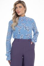 Блуза Роскошный шифон (небесный) Diolche