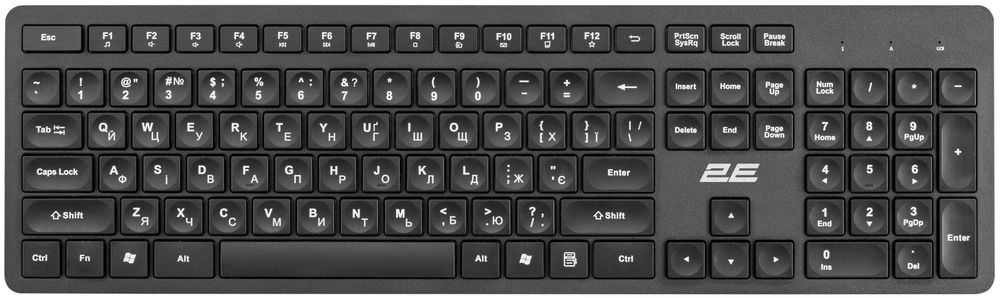 КЛАВИАТУРА 2E KS260 WL BLACK
