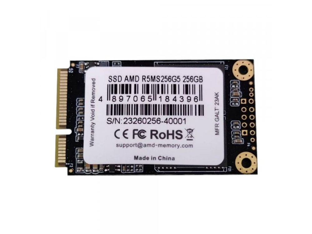 SSD накопитель AMD Radeon 256ГБ, mSATA, SATA, [R5MS256G5]