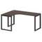 Metal System Стол криволинейный левый на О-образном м/к БО.СА-4 (L) Венге Цаво/Металл Антрацит 1600*