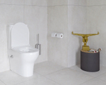 Унитаз-компакт VitrA Zentrum Back to Wall + тонкое сиденье микролифт с функцией биде и смесителем, 9012B003-7226