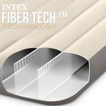 Мaтрас нaдувной Intex 64102 Deluxe Full 137х191х25 см / Крoвать нaдувная Интeкс полуторная велюровая для дома и туризма