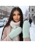 Варежки зимние теплые пушистые ангора