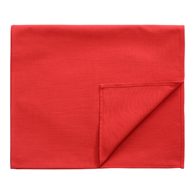 Дорожка на стол из хлопка красного цвета Russian North, 45х150 см