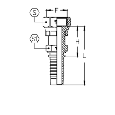 Фитинг DN 25 ORFS (Г) 1.3/16