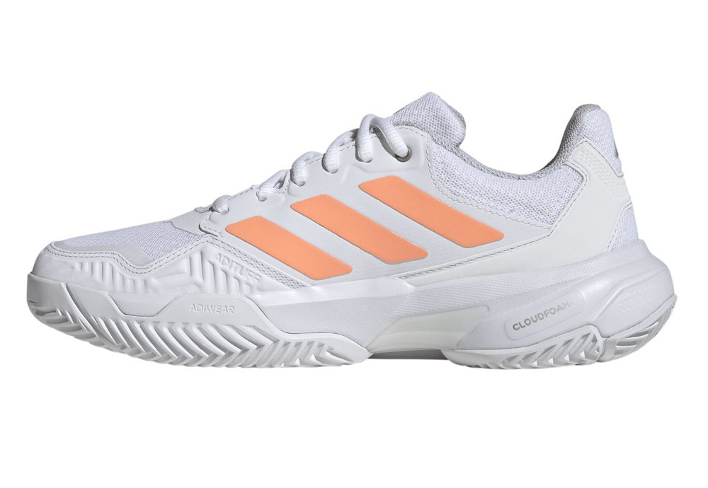 Женские теннисные кроссовки Adidas CourtJam Control 3 W - cloud white/beam orange/crystal white