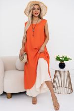Платье Велла (оранжевый)-54р-р Р11-1171/3 Nikol