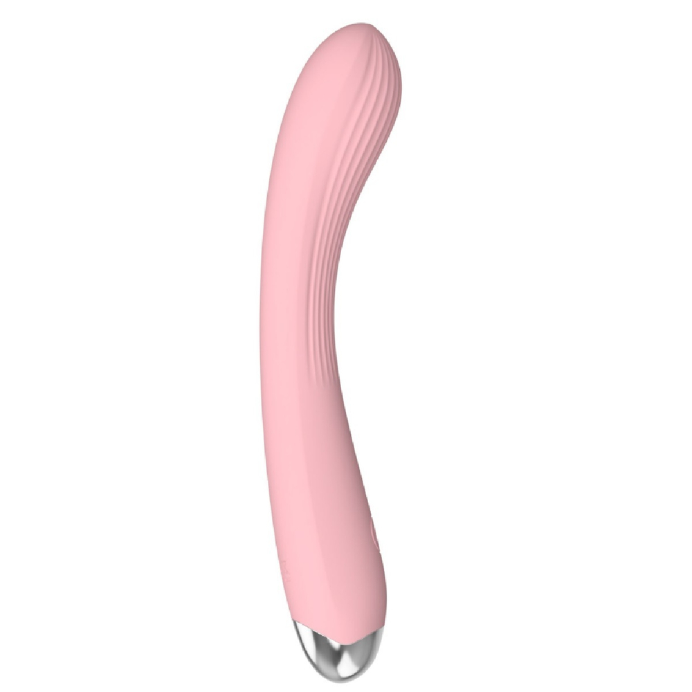 Вибромассажер для точки G силикон розовый 20,5 см
