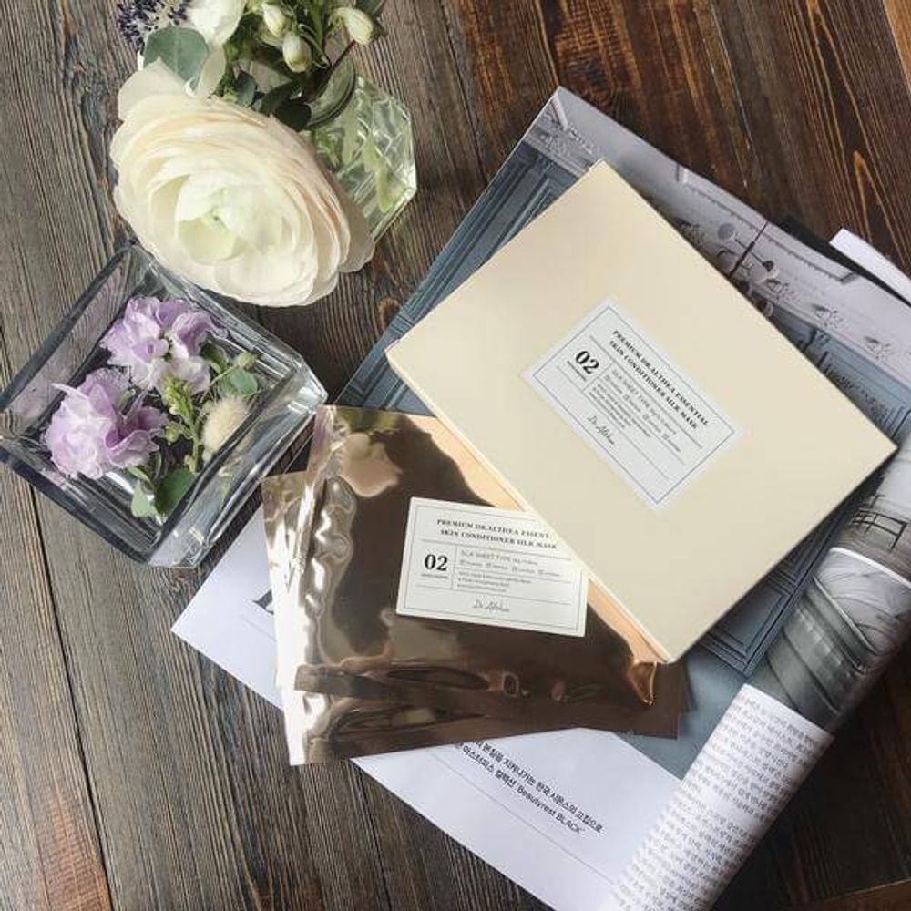 Ультратонкая шёлковая маска с гамамелисом Dr.Althea Premium Essential Skin Conditioner Silk Mask