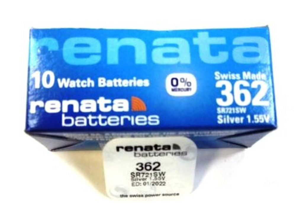 Элемент питания Renata 362 (SR721SW)0%Hg BL