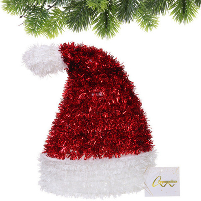 Украшение фольгированное «Зимняя шапочка» 22*15*7 см, красный