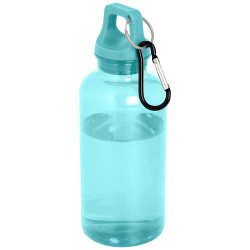 Бутылка для воды с карабином Oregon из переработанной пластмассы, сертифицированной по стандарту RCS, объемом 400 мл