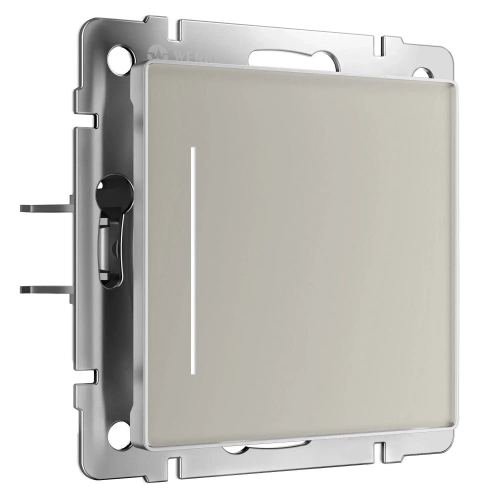 Сенсорный выключатель одноклавишный с подсветкой (дымчатый) W4512014